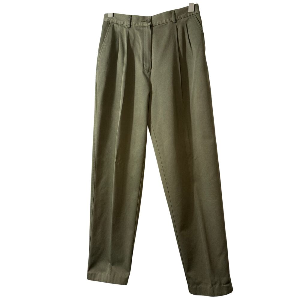 LL Bean Original Fit Khaki Green 30" Long | EUC - Picture 2 of 7